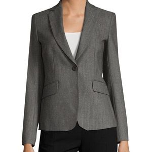 Max Mara Studio Gianna Wool Grey Blazer Jacket